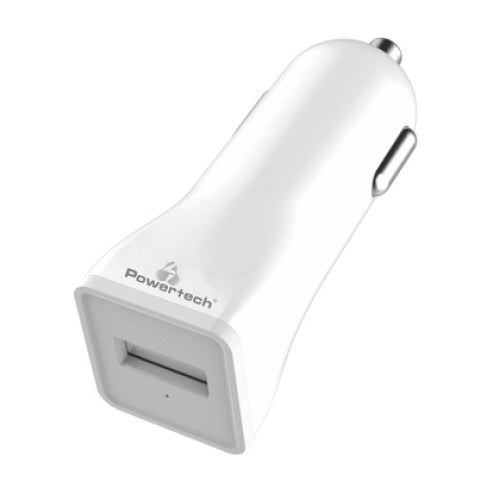 Powertech POWERTECH φορτιστής αυτοκινήτου PT-762, USB, 1A, λευκός