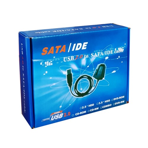 Powertech POWERTECH Converter USB 2.0 σε IDE & SATA CAB-U122, με τροφοδοσία, 0.8m