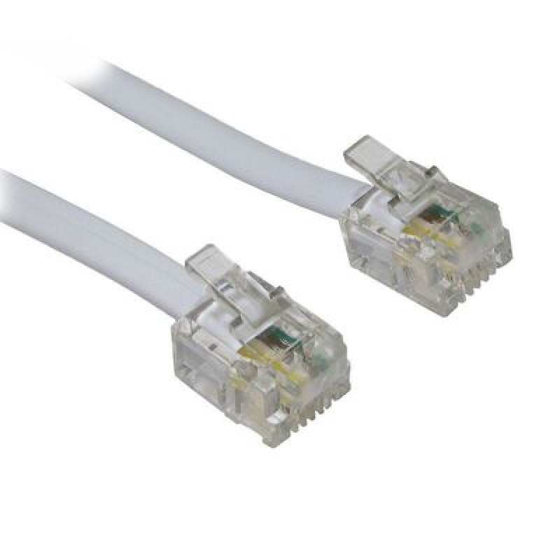 Powertech POWERTECH καλώδιο τηλεφώνου CAB-T028 RJ11 6P4C, CCA, 20m, λευκό