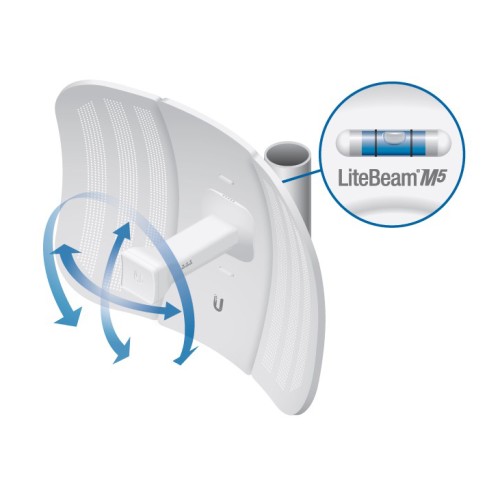UBIQUITI UBIQUITI LiteBeam M5 airMAX CPE Access Point LBE-M5-23, 23dBi, 5GHz