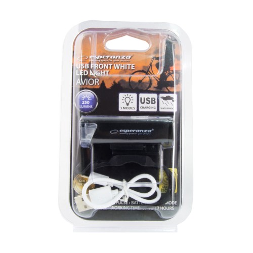 Esperanza ESPERANZA Εμπρόσθιος φωτισμός ποδηλάτου Avior EOT022, επαναφορτιζόμενος