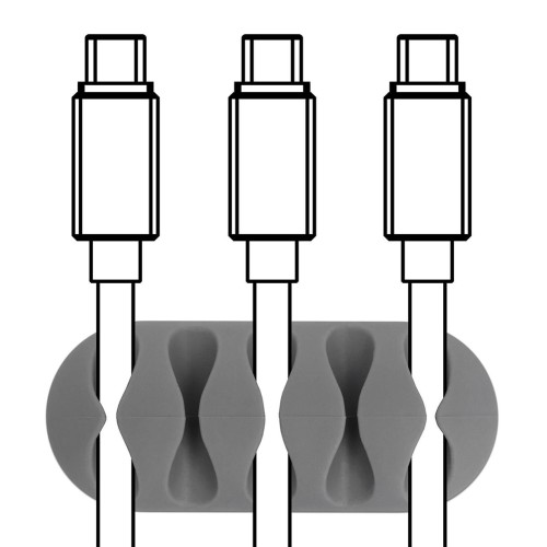 Powertech POWERTECH Οργανωτής καλωδίων σιλικόνης TIES-011, 5 καλωδίων, 6τμχ