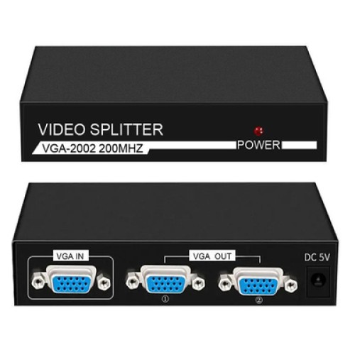 Powertech POWERTECH VGA splitter CAB-G031, 2 σε 1, 1920x1440px, μαύρο