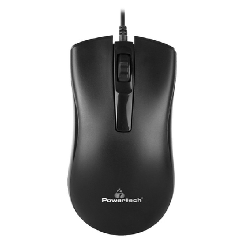 Powertech POWERTECH ενσύρματο ποντίκι PT-808, οπτικό, 1000DPI, μαύρο