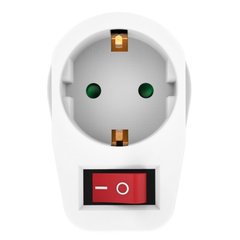 Powertech POWERTECH αντάπτορας ρεύματος PT-811, 1x schuko, 16A, λευκός