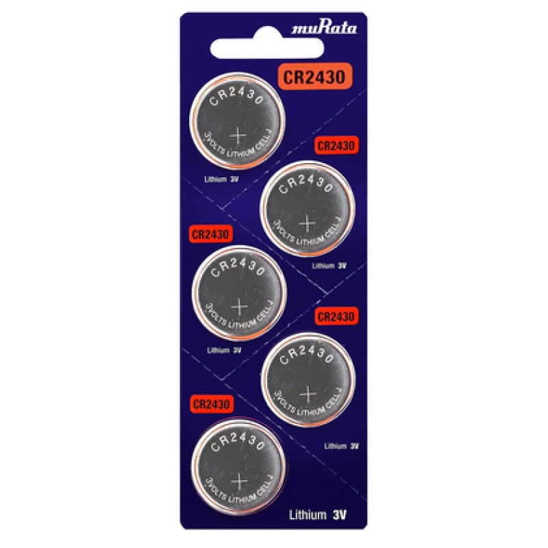 MURATA MURATA Μπαταρία λιθίου CR2430, 3V, 5τμχ
