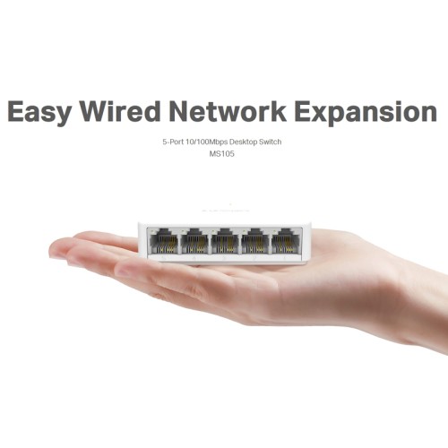 MERCUSYS MERCUSYS Desktop Switch MS105, 5x 10/100 Mbps, Ver. 2