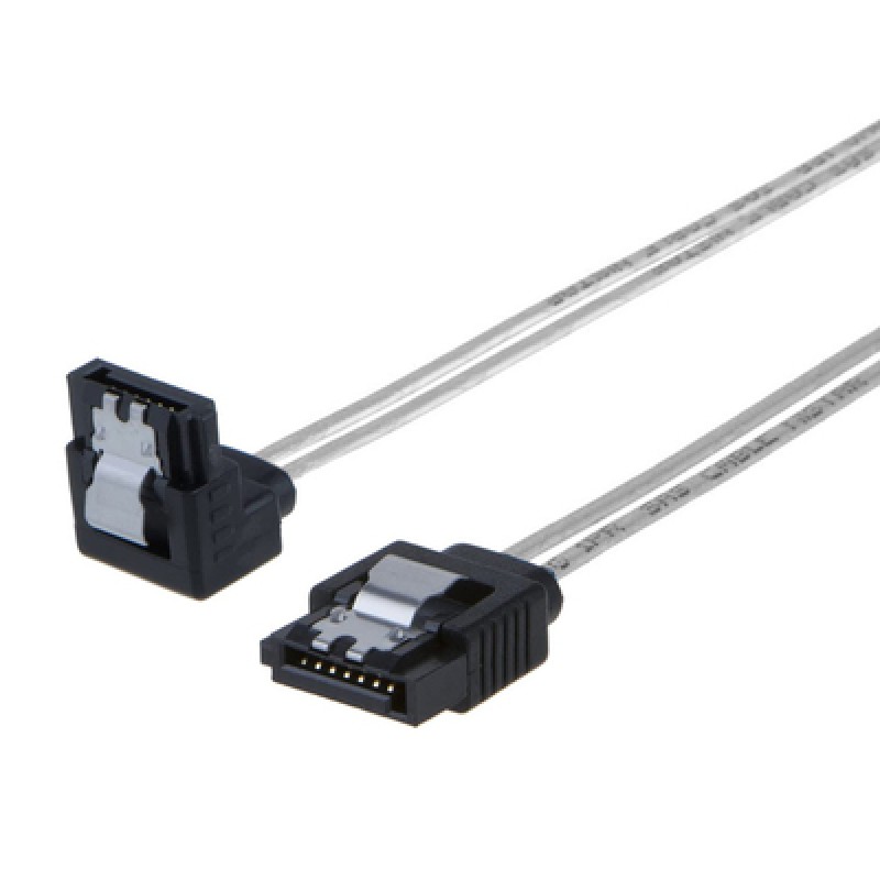 Powertech POWERTECH Καλώδιο SATA III 7pin σε 7pin 90° CAB-W033, flat, 0.5m