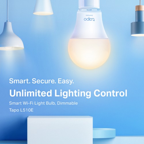 TP-Link TP-LINK Smart λάμπα LED TAPO-L510E, WiFi, 8.7W, 806lm, E27, Ver. 1.0