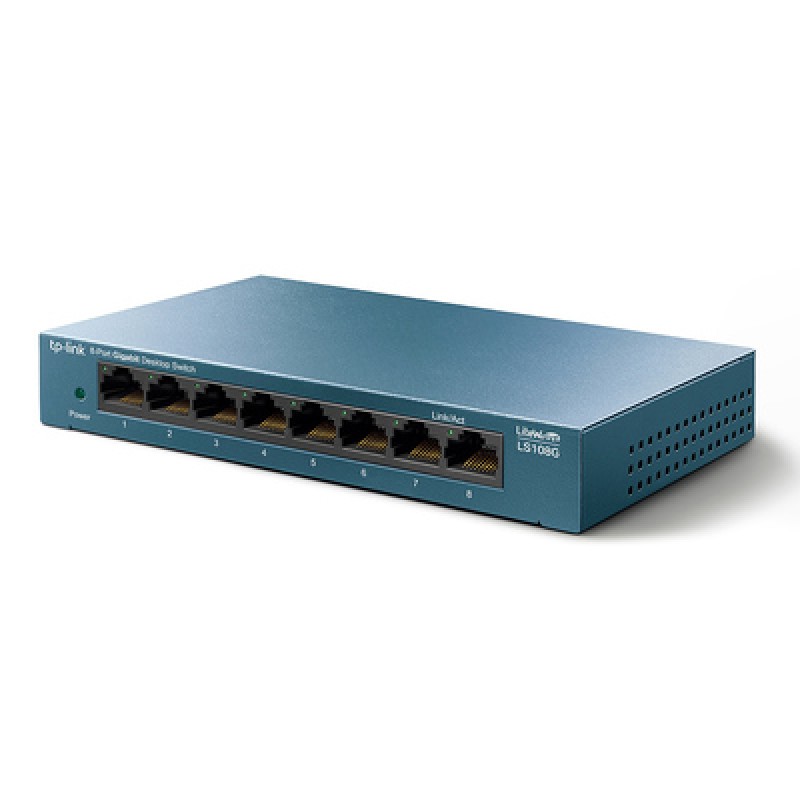 TP-Link TP-LINK Desktop Switch LS108G, 8-port 10/100/1000Mbps, Ver. 1.0