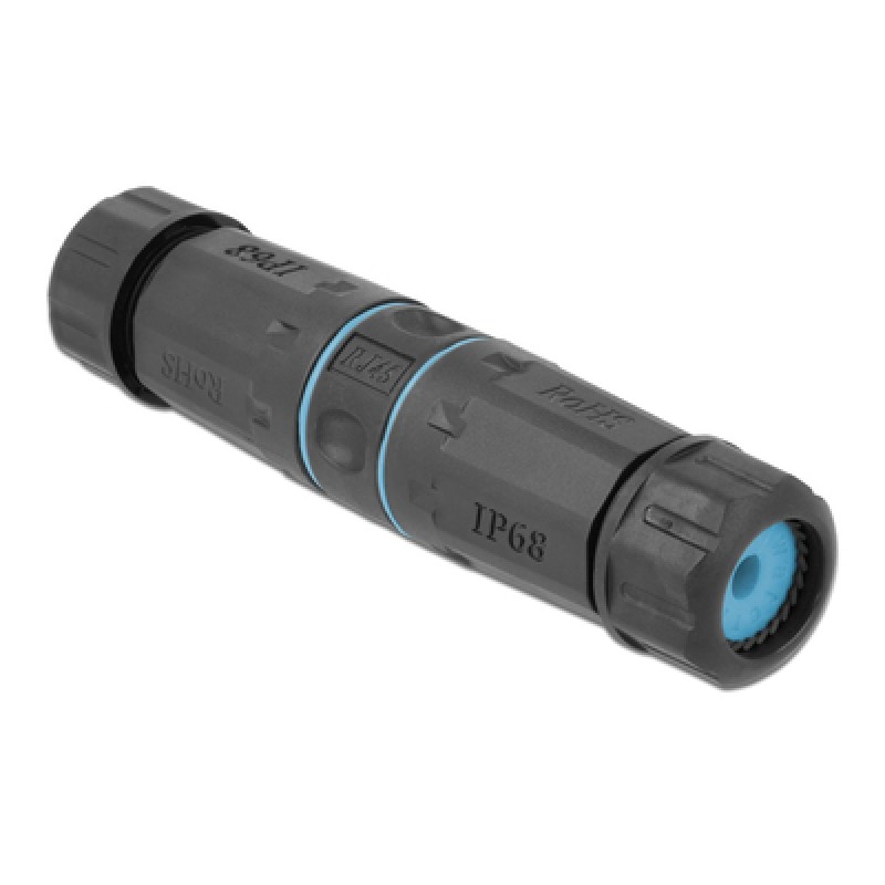 DELOCK DELOCK αδιάβροχος αμφίδρομος σύνδεσμος RJ45 Cat.6A 86693, μπλε
