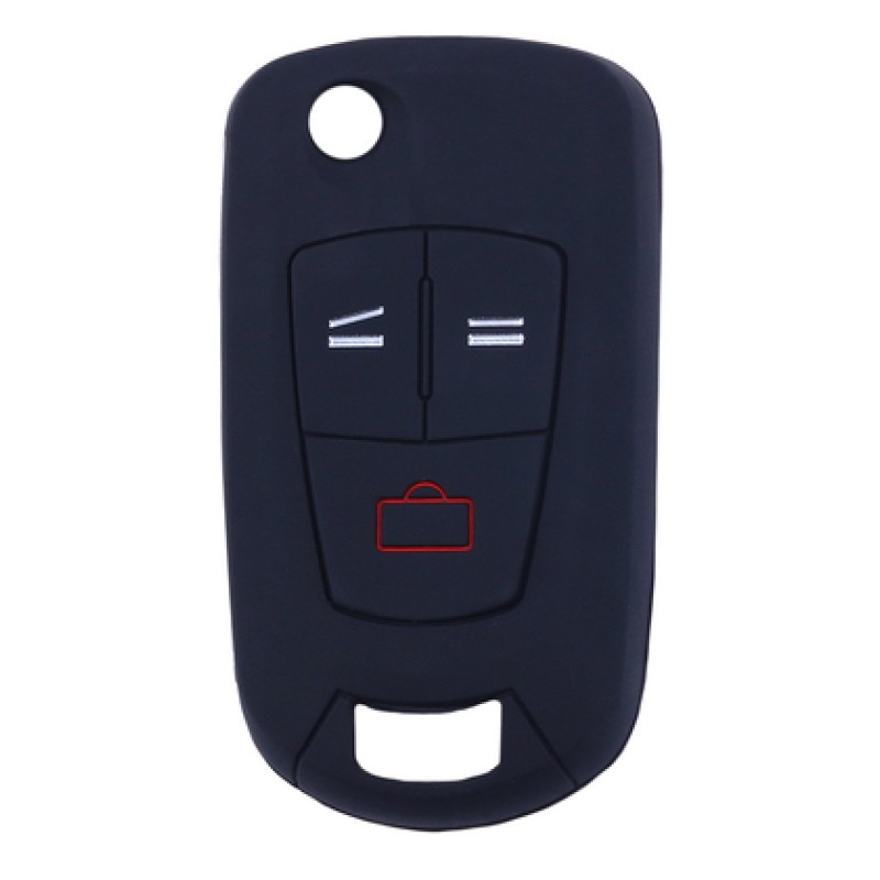 UNBRANDED Θήκη κλειδιού για αυτοκίνητα Opel 1005-02, εύκαμπτη, μαύρη