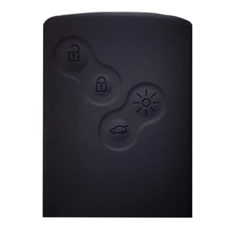 UNBRANDED Θήκη κλειδιού για αυτοκίνητα Renault 1010-01, εύκαμπτη, μαύρη