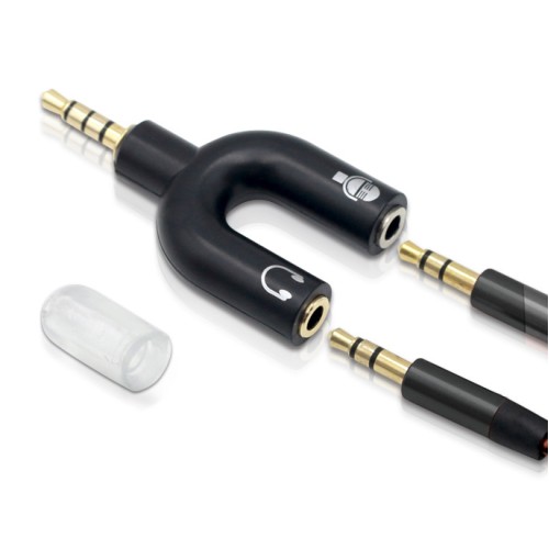 Powertech POWERTECH αντάπτορας 3.5mm σε 2x 3.5mm CAB-J043, μαύρο