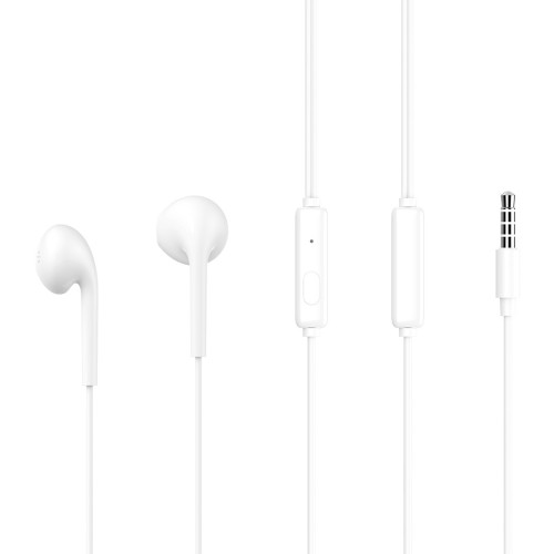 CELEBRAT CELEBRAT earphones με μικρόφωνο G12, 3.5mm σύνδεση, Φ14.2mm, 1.2m, λευκό