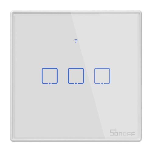 SONOFF SONOFF smart διακόπτης ΤΧ-T2EU3C, αφής, Wi-Fi, τριπλός, λευκός