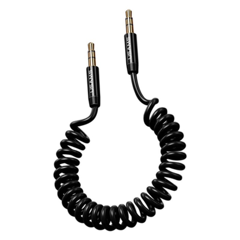 USAMS USAMS καλώδιο Jack 3.5mm SJ256, Hi-Fi stereo, 1.2m, μαύρο