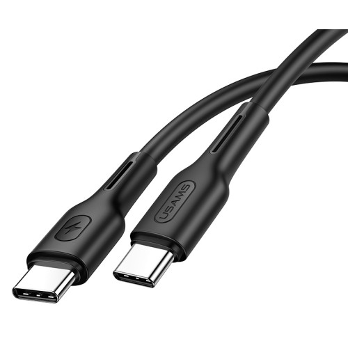 USAMS USAMS καλώδιο USB Type-C U43, 5A 100W, PD, 1.2m, μαύρο