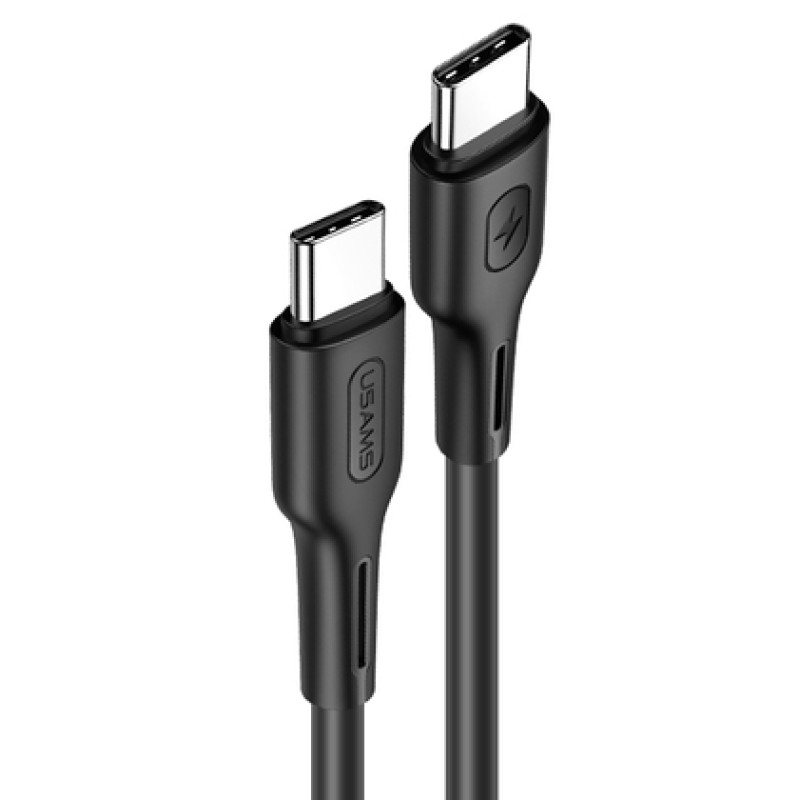 USAMS USAMS καλώδιο USB Type-C U43, 5A 100W, PD, 1.2m, μαύρο