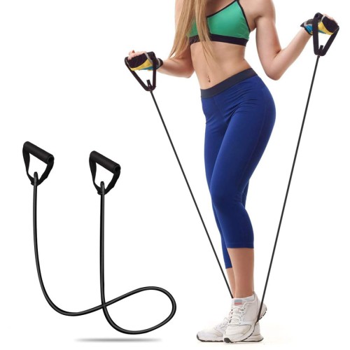 UNBRANDED Λάστιχο γυμναστικής με χερούλια GYM-0005, Φ9, 1.2μ, μπλε