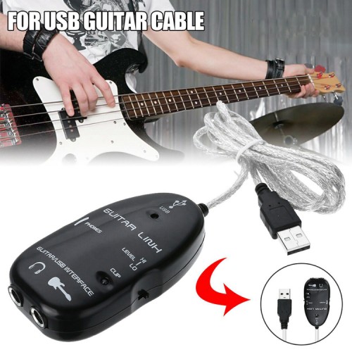 Powertech POWERTECH USB Guitar Link CAB-U140, για σύνδεση κιθάρας σε PC, 1m