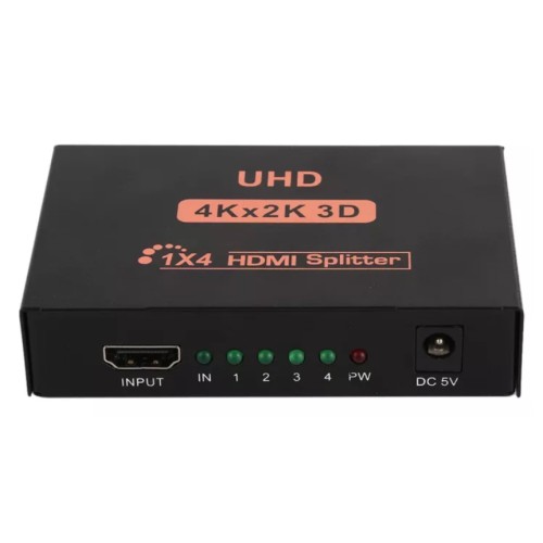 Powertech POWERTECH HDMI splitter PTH-048, 4 σε 1, 4K/60Hz, μαύρο