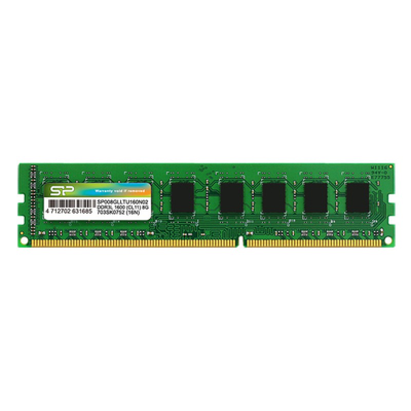 SILICON POWER SILICON POWER μνήμη DDR3L UDIMM SP008GLLTU160N02, 8GB, 1600MHz, CL11