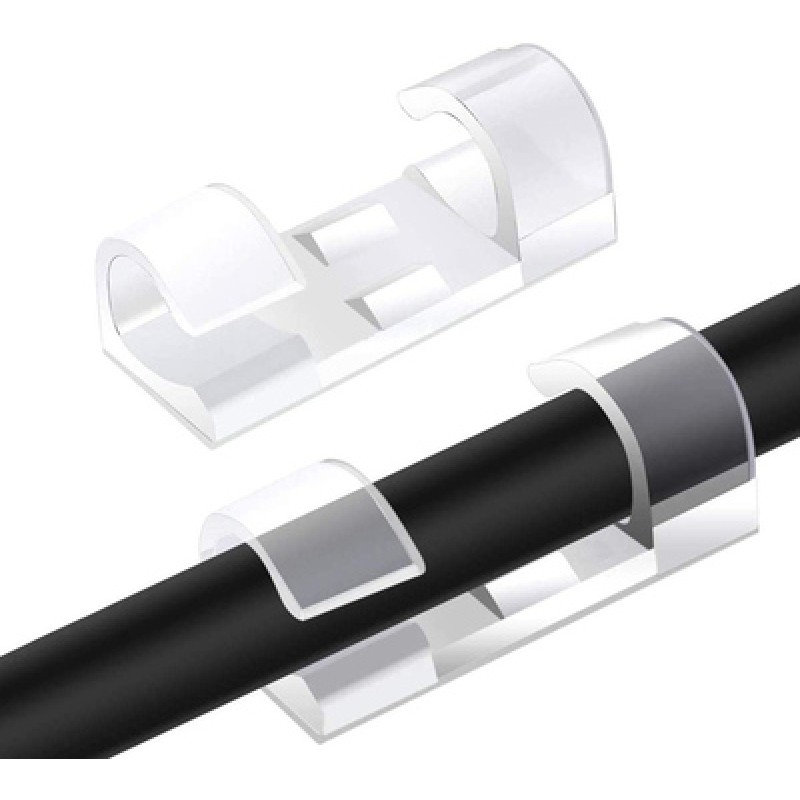 Powertech POWERTECH οργανωτής καλωδίων TIES-031, 3.3x1.3x1.2cm, διαφανές, 12τμχ