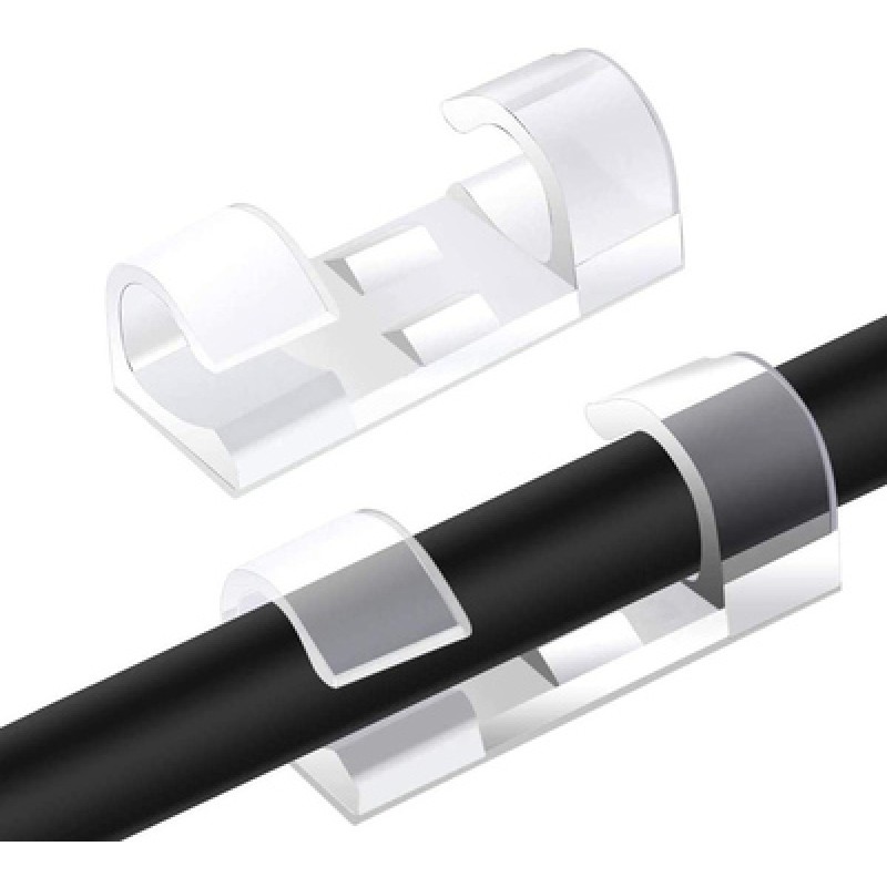 Powertech POWERTECH οργανωτής καλωδίων TIES-032, 3.3x1x1cm, διαφανές, 20τμχ