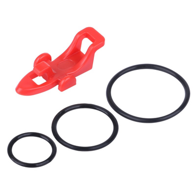 Powertech POWERTECH βάση για αγκίστρι ψαρέματος FISH-0026, 3 δαχτυλίδια, κόκκινο