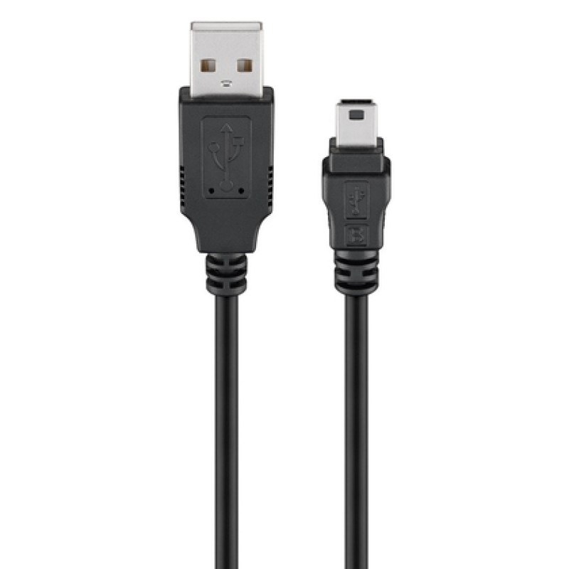 GOOBAY GOOBAY καλώδιο USB 2.0 σε USB Mini 93623, copper, 1.5m, μαύρο