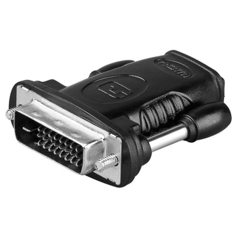 GOOBAY GOOBAY αντάπτορας HDMI σε DVI-D Dual-Link 24+1 pin 68482, μαύρο