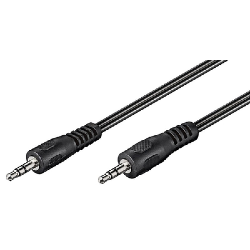 GOOBAY GOOBAY καλώδιο ήχου 3.5mm 50430, 3 pin stereo, 5m, μαύρο