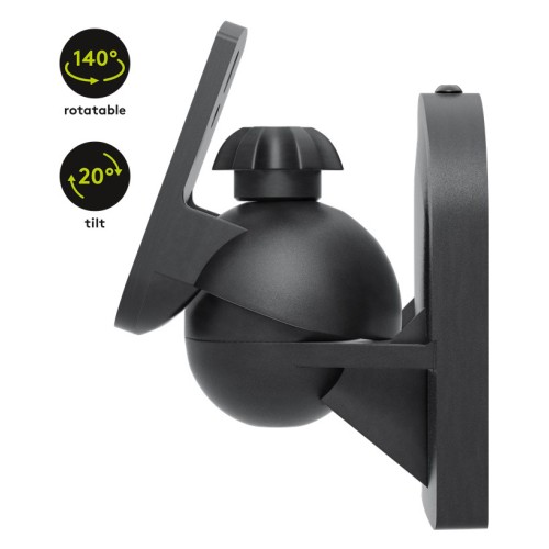 GOOBAY GOOBAY επιτοίχια βάση ηχείων 49393, έως 3.5kg, μαύρο