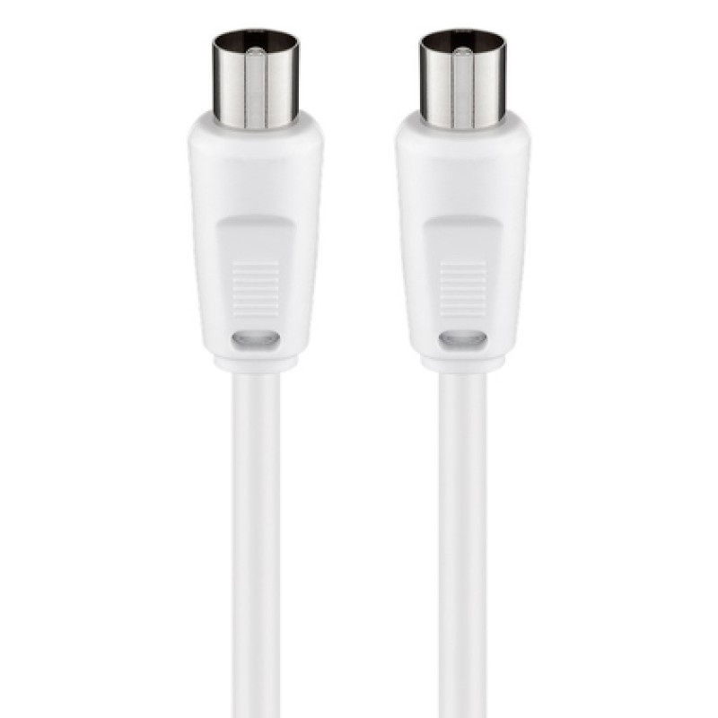 GOOBAY GOOBAY καλώδιο κεραίας αρσενικό 68145, <70dB, CCS, 1.5m, λευκό