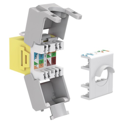 GOOBAY GOOBAY Keystone module RJ45 CAT 6A 90691, UTP, κίτρινο