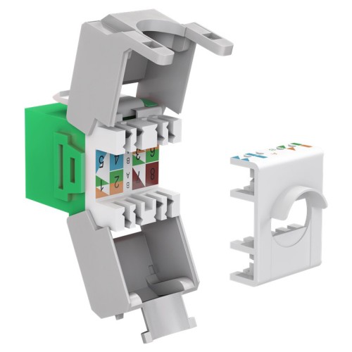 GOOBAY GOOBAY Keystone module RJ45 CAT 6A 90687, UTP, πράσινο