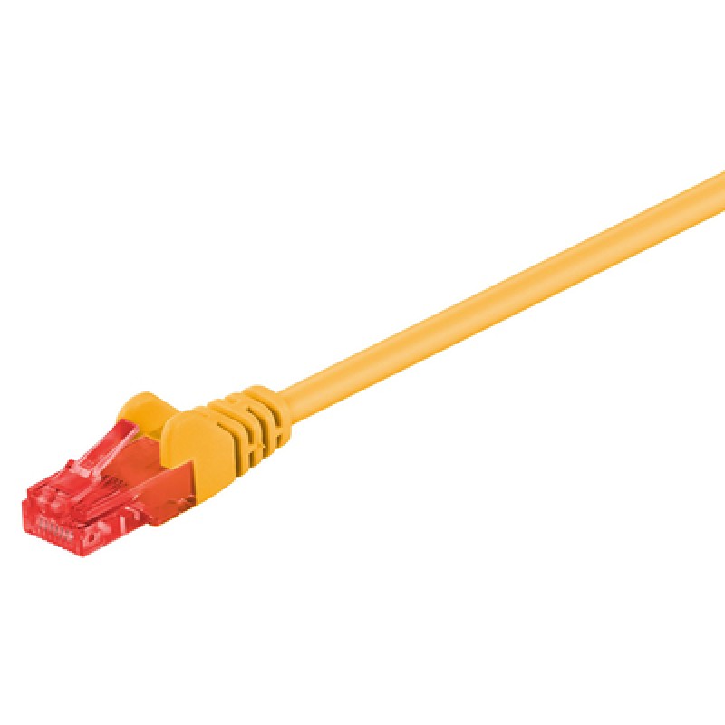 GOOBAY GΟOBAY καλώδιο δικτύου 68433, CAT 6 U/UTP, CCA, PVC, 0.5m, κίτρινο