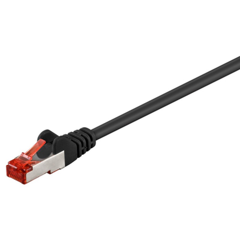 GOOBAY GOOBAY καλώδιο δικτύου 95458, CAT 6 S/FTP (PiMF), CCA, 0.25m, μαύρο