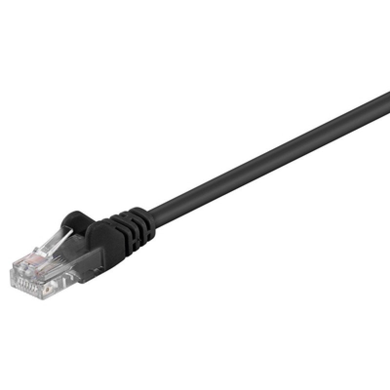 GOOBAY GΟOBAY καλώδιο δικτύου 68643, CAT 5e U/UTP, CCA, PVC, 0.5m, μαύρο