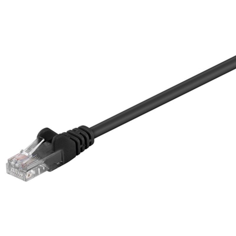 GOOBAY GΟOBAY καλώδιο δικτύου 68703, CAT 5e U/UTP, CCA, PVC, 0.25m, μαύρο