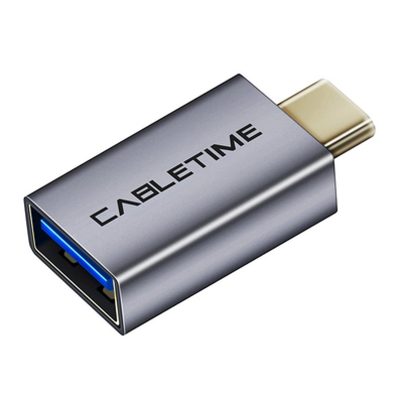 CABLETIME CABLETIME αντάπτορας USB-C σε USB CT-CMAFOTG, 5Gbps, γκρι