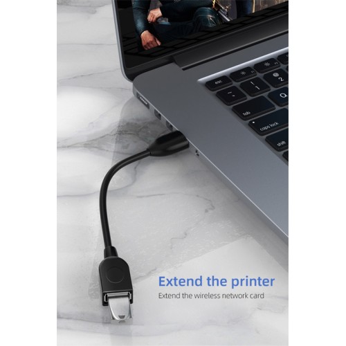 CABLETIME CABLETIME καλώδιο προέκτασης USB CT-AMAF2, 3A, 480Mbps, 1m, μαύρο