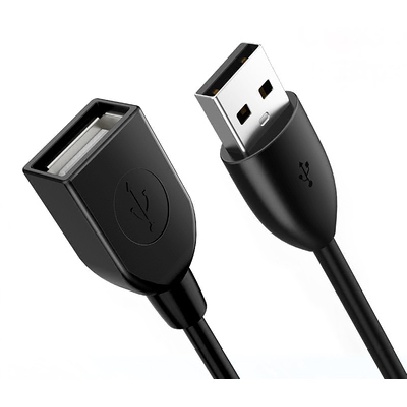 CABLETIME CABLETIME καλώδιο προέκτασης USB CT-AMAF2, 3A, 480Mbps, 1m, μαύρο