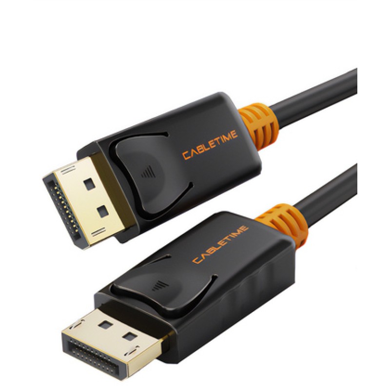CABLETIME CABLETIME καλώδιο DisplayPort CT-01G, 4K/60Hz, 1m, μαύρο