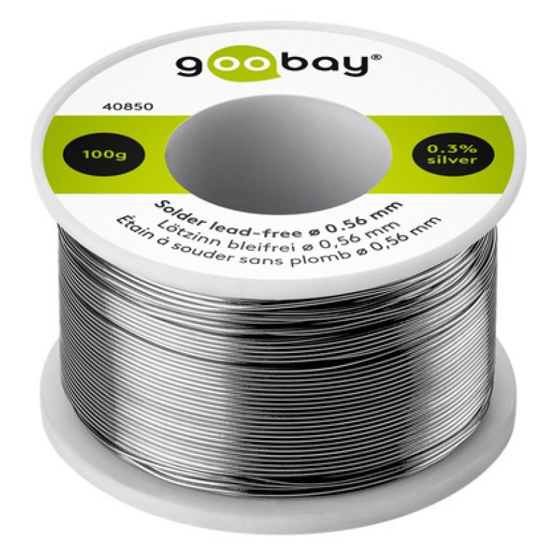 GOOBAY GOOBAY σύρμα συγκόλλησης 40850 Φ0.56mm, χωρίς μόλυβδο, 100γρ, 1τμχ