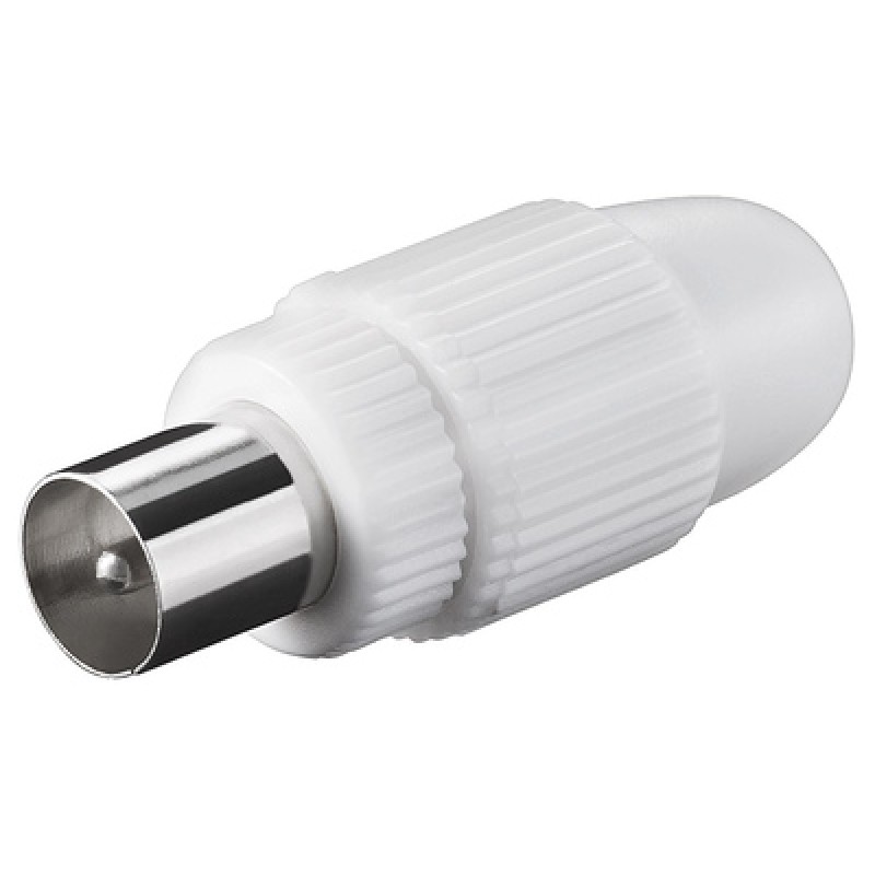 GOOBAY GOOBAY βύσμα coaxial 11500, αρσενικό, λευκό, 10τμχ