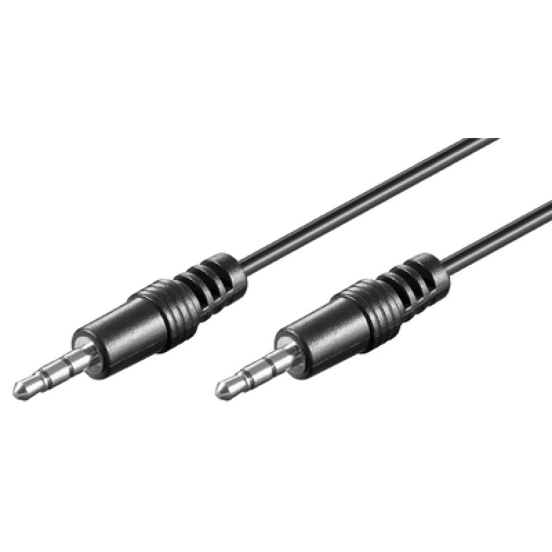 GOOBAY GOOBAY καλώδιο ήχου 3.5mm 51660, 3 pin stereo, copper, 5m, μαύρο