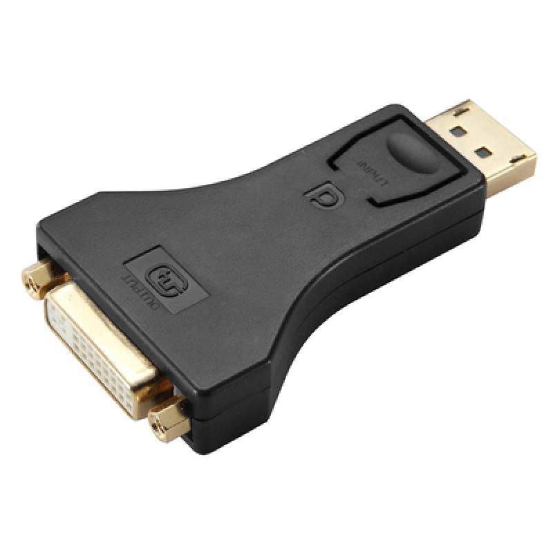 Powertech POWERTECH αντάπτορας DisplayPort σε DVI CAB-DP062, passive 1080p, μαύρος
