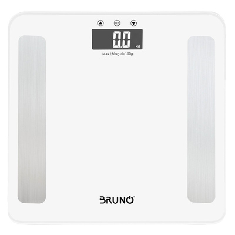 Bruno BRUNO ψηφιακή ζυγαριά με λιπομετρητή BRN-0057, έως 180kg, λευκή
